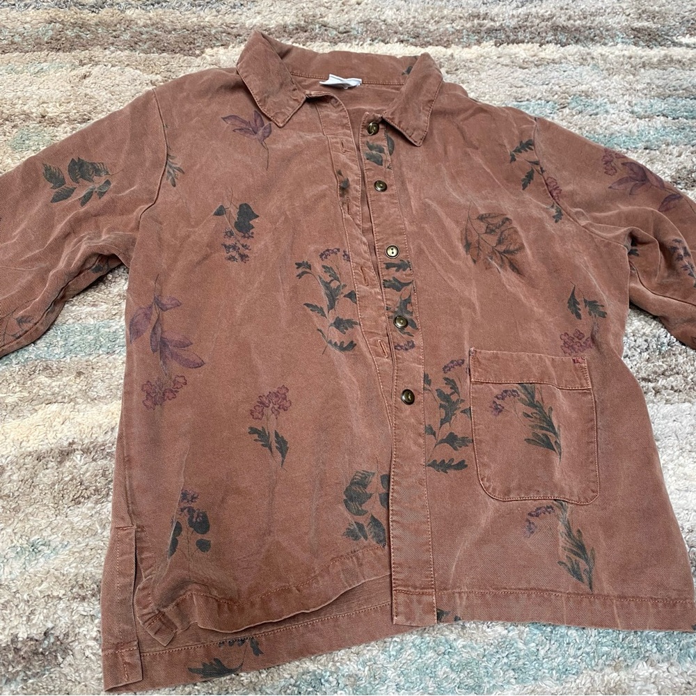 Vintage Floral Button Down Shirt